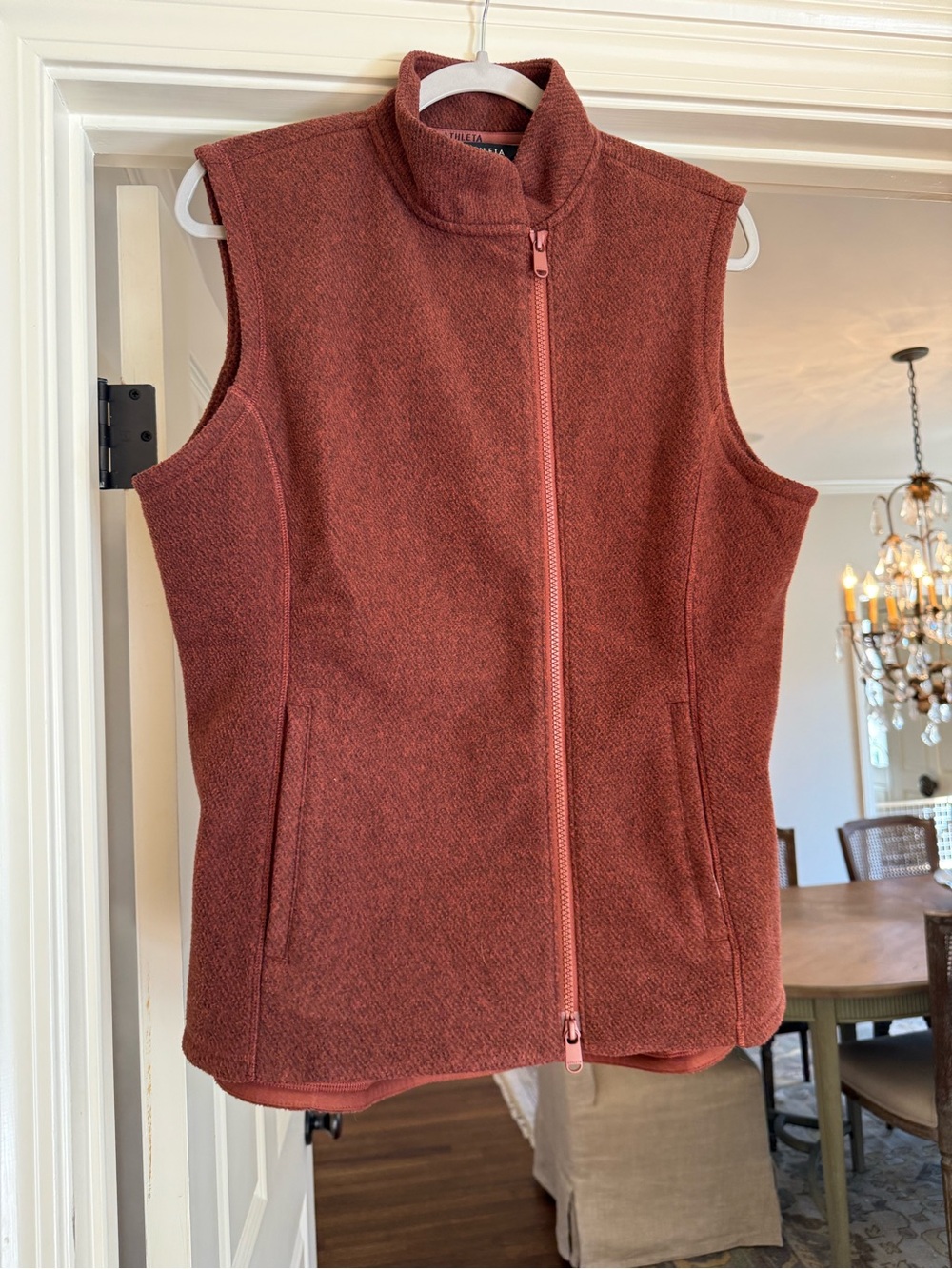 Athleta Zip Front Vest - Rust